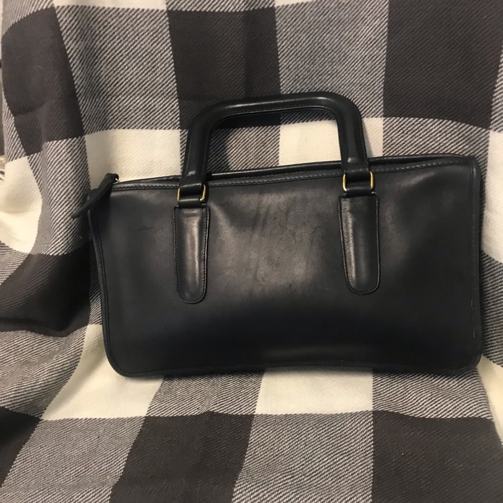 Coach Navy Blue Satchel